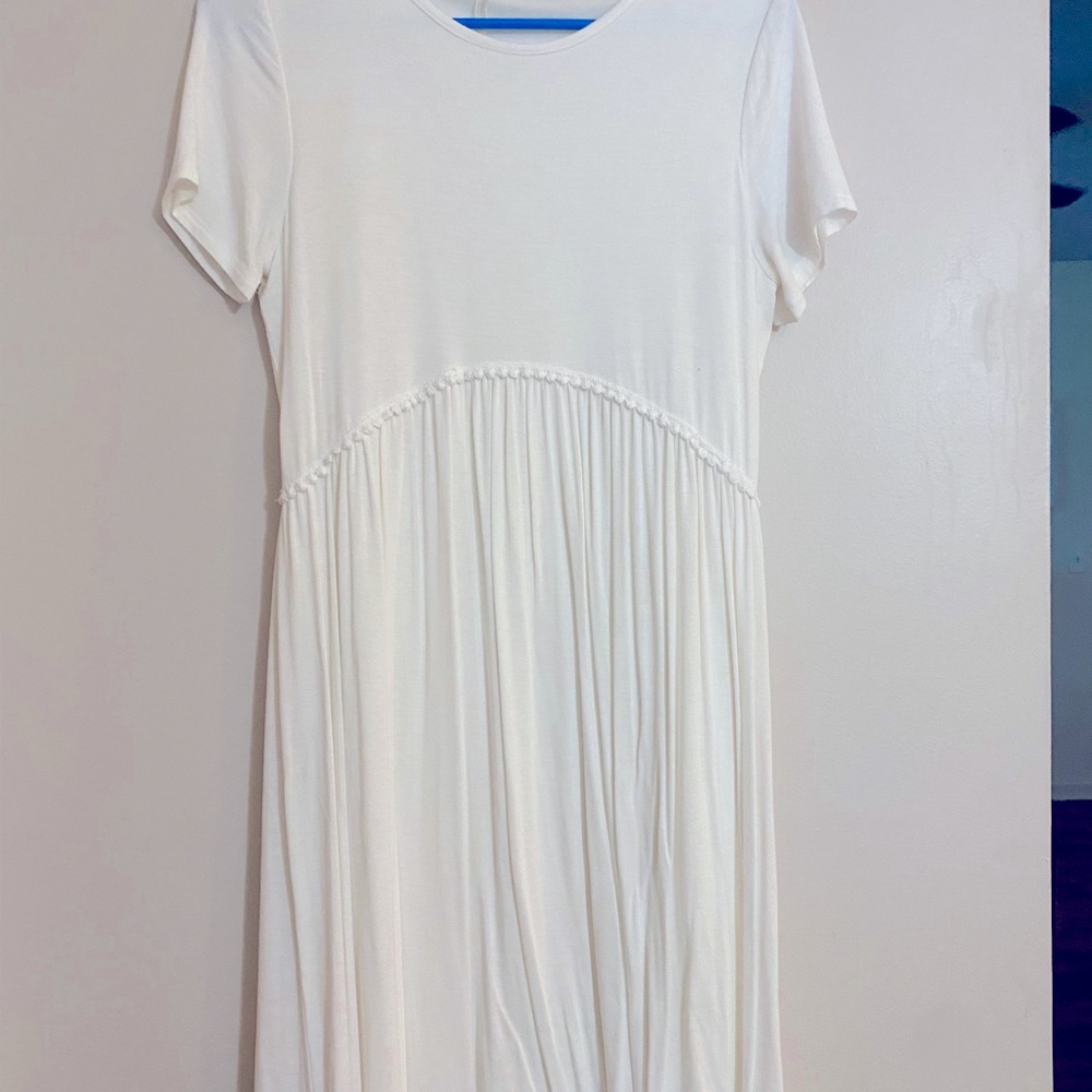 PINK BLUSH knee length dress-worn 2x-size Medium